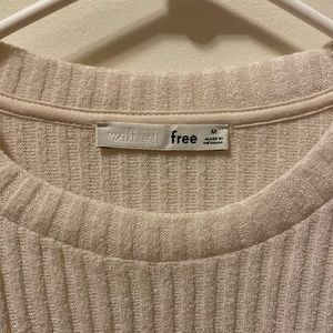 Aritzia/Wilfred Free Cream Boxy Long Tee (M)